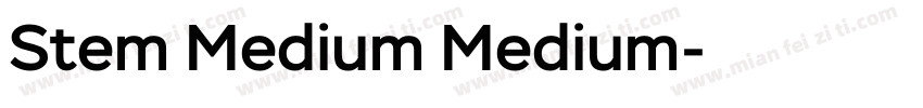Stem Medium Medium字体转换